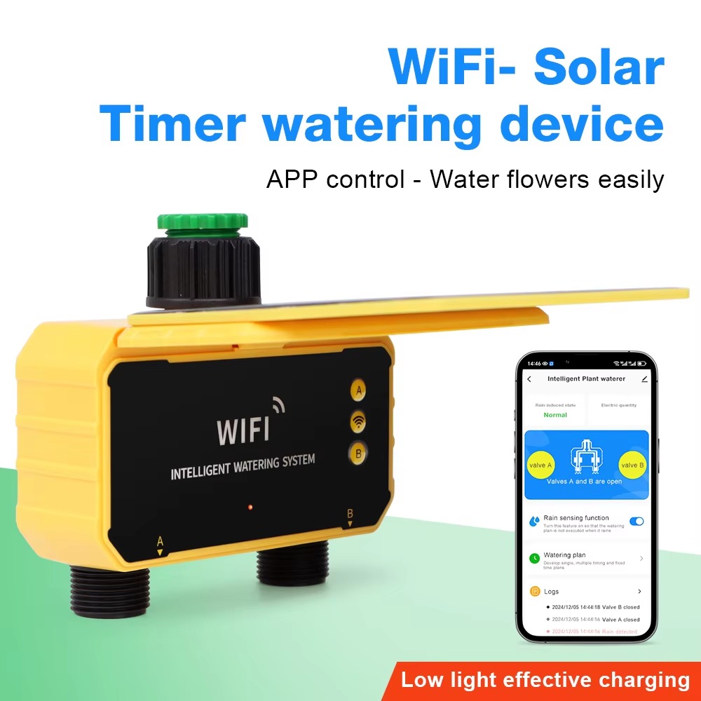 Smart Garden Tap Timer - وحدة تحكم بالري بالطاقة الشمسية مع