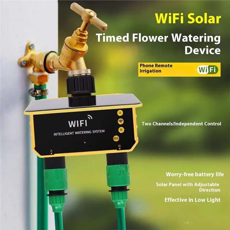 وحدة تحكم بالري بالطاقة الشمسي - مراجعة Smart Garden Tap Timer وسعره