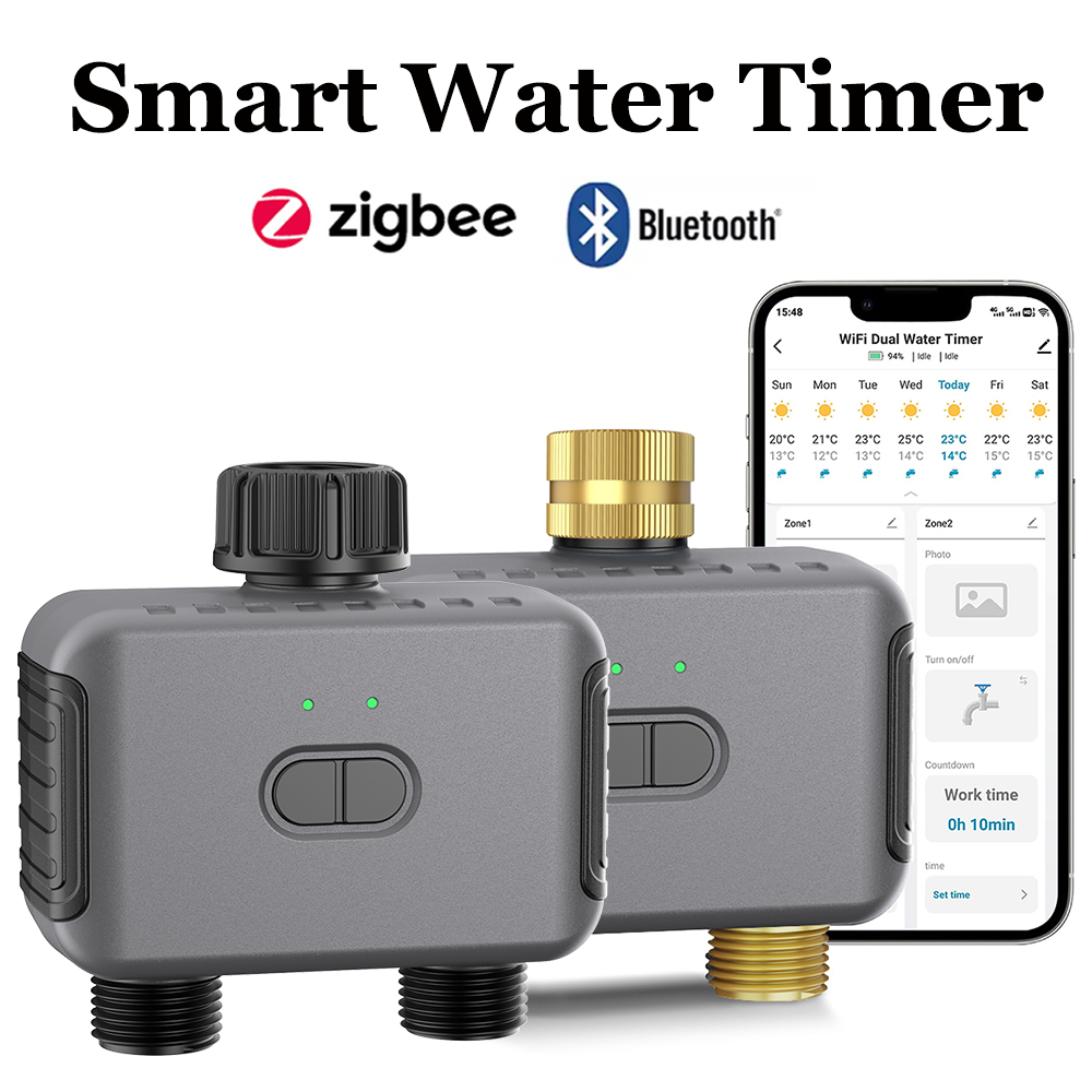 تويا مؤقت مياه ذكي زيجبي/BT وح - مراجعة Smart Garden Watering System وسعره