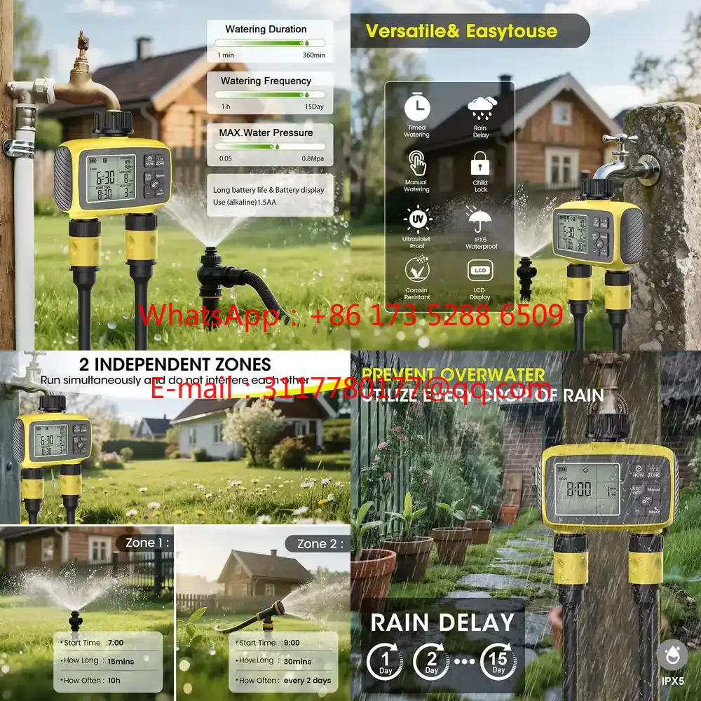 WAP01 مؤقت ري الحدائق بشاشة عر - مراجعة Smart Garden System وسعره