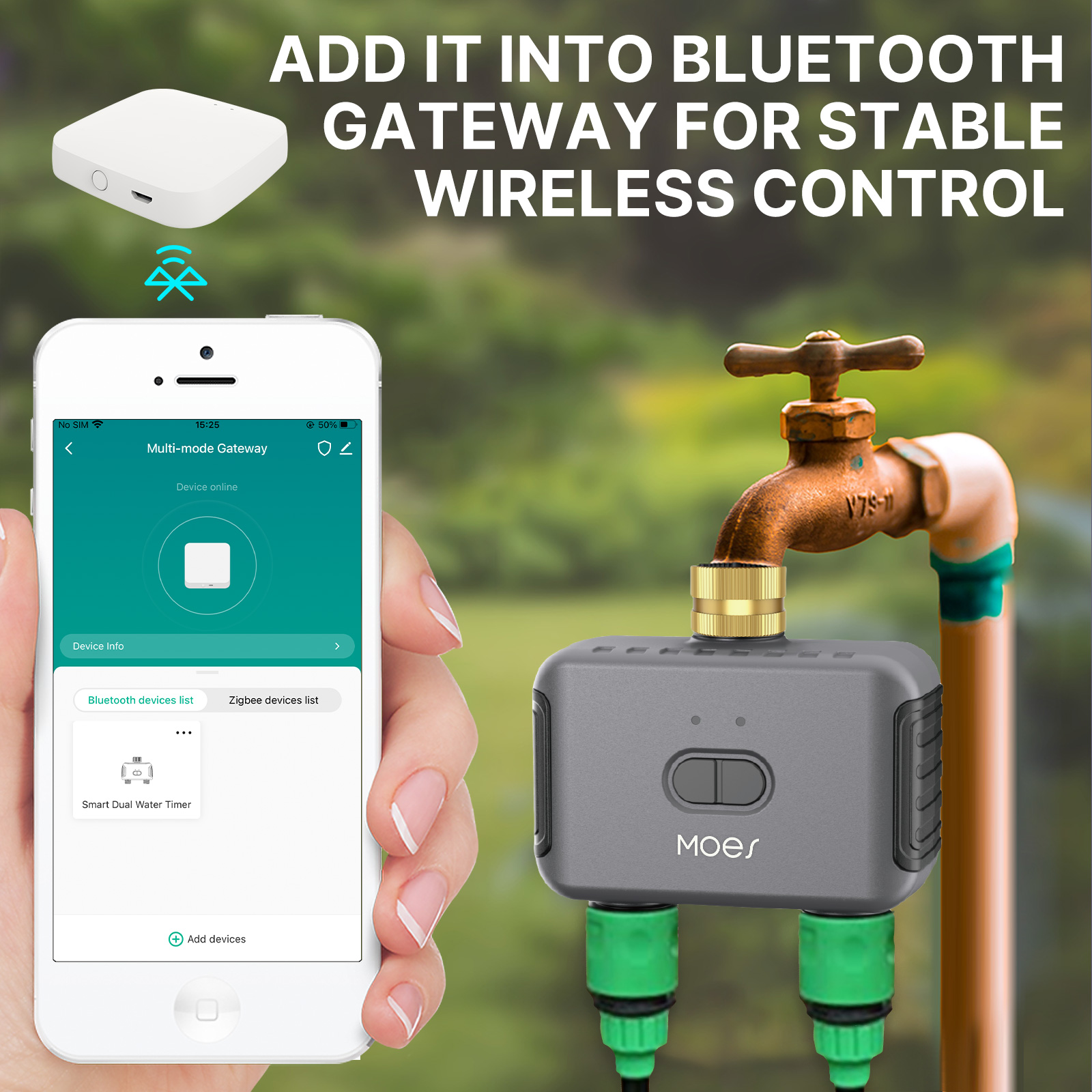 رشاش حديقة ذكي مع بلوتوث ، صما - مراجعة Smart Garden Tap Timer وسعره