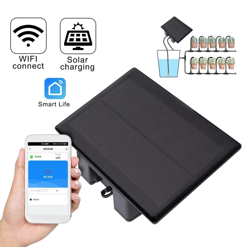 WIFI الشمسية التلقائي آلة الري - مراجعة Smart Garden Watering System وسعره
